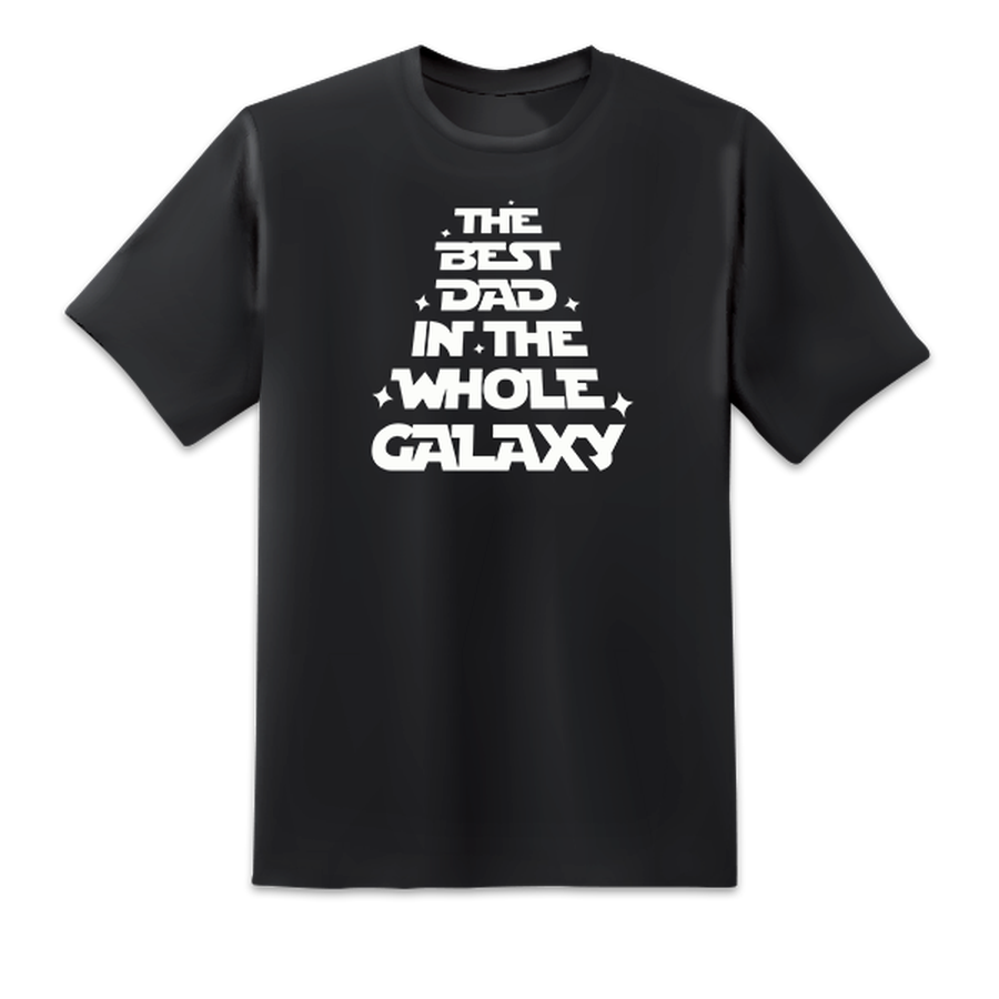 Best Dad in The Galaxy Black