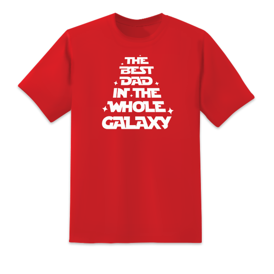 Best Dad in The Galaxy Red
