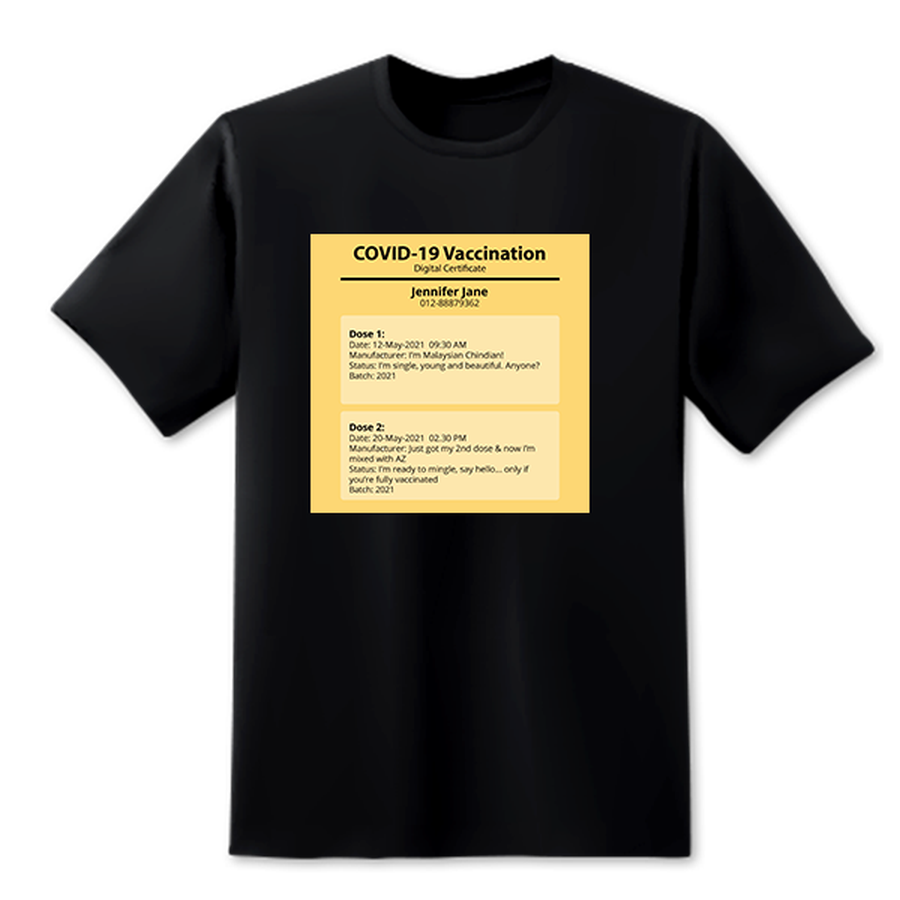 Hello I'm Vaccinated duplicate Black