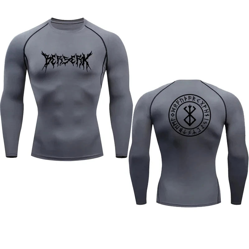 Anime Berserk Compression Tshirt Men Fitness Tight Sport Quick Dry Gym TShirt Fitness Elasticity Tops Tee Rash Guard Summer Male