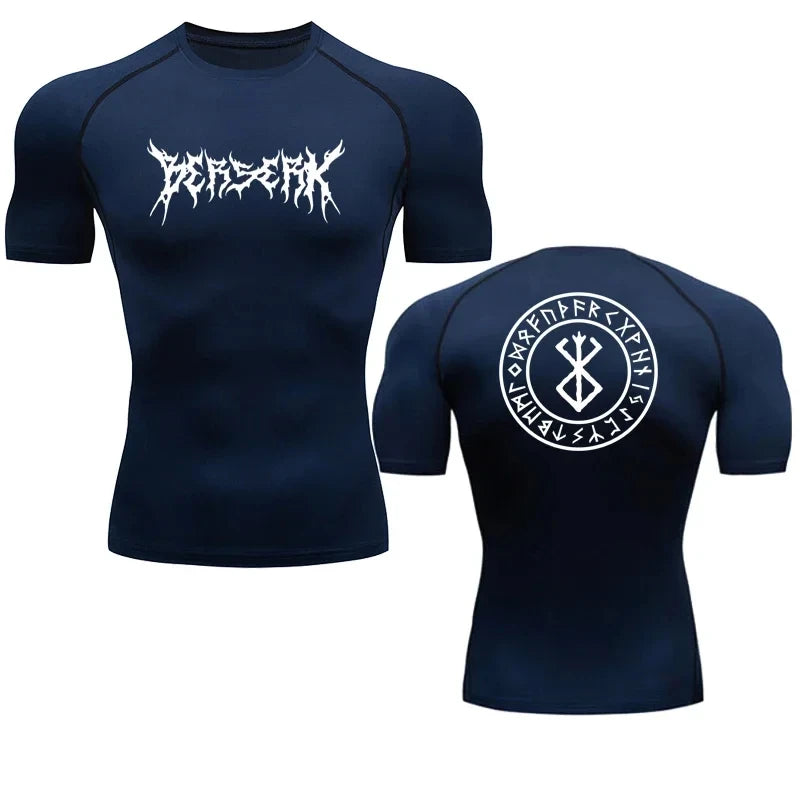 Anime Berserk Compression Tshirt Men Fitness Tight Sport Quick Dry Gym TShirt Fitness Elasticity Tops Tee Rash Guard Summer Male