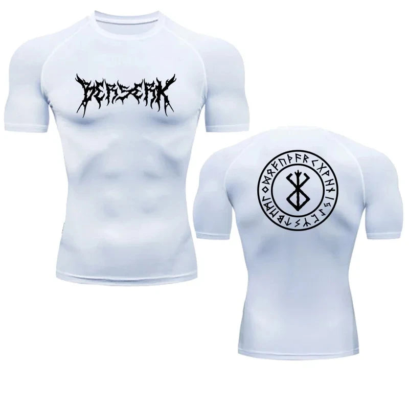 Anime Berserk Compression Tshirt Men Fitness Tight Sport Quick Dry Gym TShirt Fitness Elasticity Tops Tee Rash Guard Summer Male