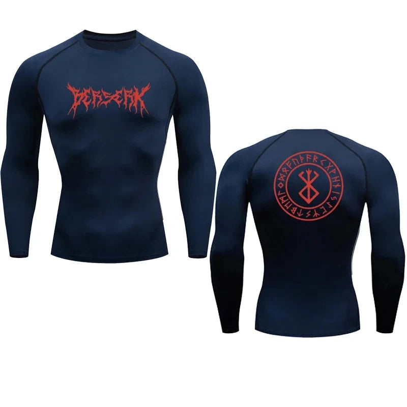 Anime Berserk Compression Tshirt Men Fitness Tight Sport Quick Dry Gym TShirt Fitness Elasticity Tops Tee Rash Guard Summer Male