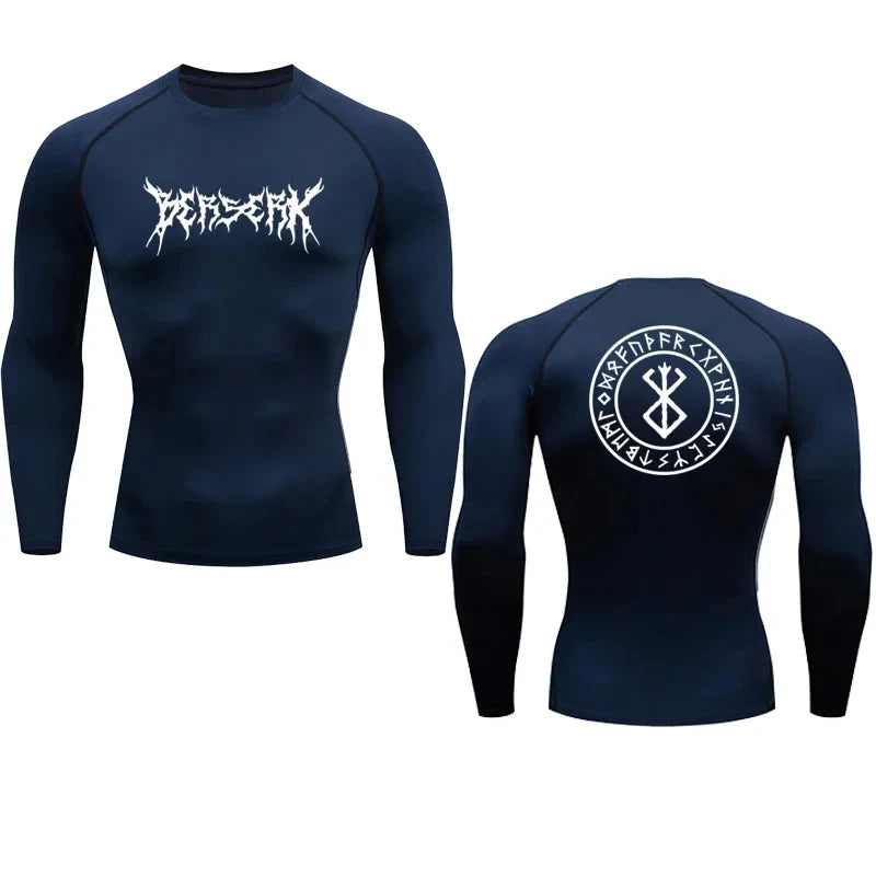 Anime Berserk Compression Tshirt Men Fitness Tight Sport Quick Dry Gym TShirt Fitness Elasticity Tops Tee Rash Guard Summer Male