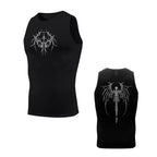 Men's Quick Drying Printed Tank Top Stretchy Breathable Base Layer Sleeveless Vest Perfect For Summer Fitness Gym Workouts