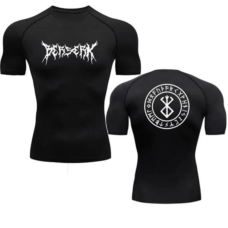 Anime Berserk Compression Tshirt Men Fitness Tight Sport Quick Dry Gym TShirt Fitness Elasticity Tops Tee Rash Guard Summer Male