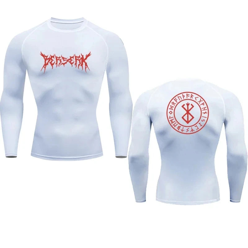 Anime Berserk Compression Tshirt Men Fitness Tight Sport Quick Dry Gym TShirt Fitness Elasticity Tops Tee Rash Guard Summer Male
