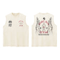 Darc Wolves Sport Vintage Washed Vest Tees Gym Bodybuilding Fitness Sleeveless T Shirts Basketball Workout Darcs Tank Tops
