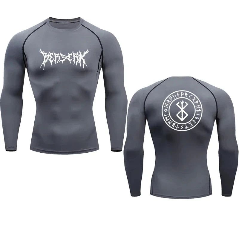 Anime Berserk Compression Tshirt Men Fitness Tight Sport Quick Dry Gym TShirt Fitness Elasticity Tops Tee Rash Guard Summer Male