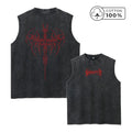 Summer Casual Printed Washed Vest For Men Pure Cotton Sleeveless Vest Fitness And Cycling Fashion Top Multiple Colors Available