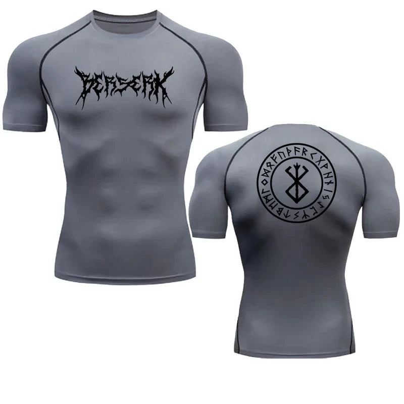 Anime Berserk Compression Tshirt Men Fitness Tight Sport Quick Dry Gym TShirt Fitness Elasticity Tops Tee Rash Guard Summer Male